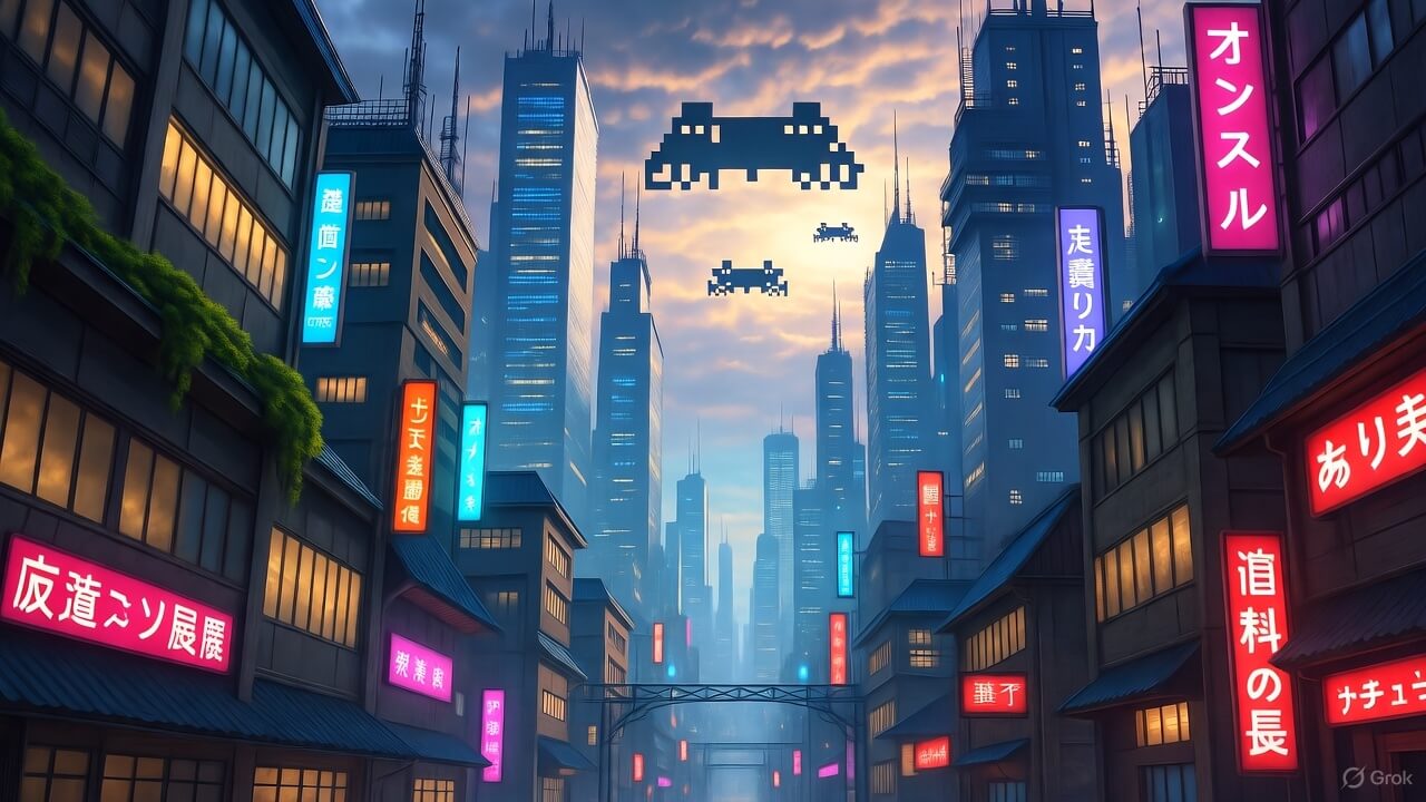 Concept Art: Invasión Arcade en la Ciudad